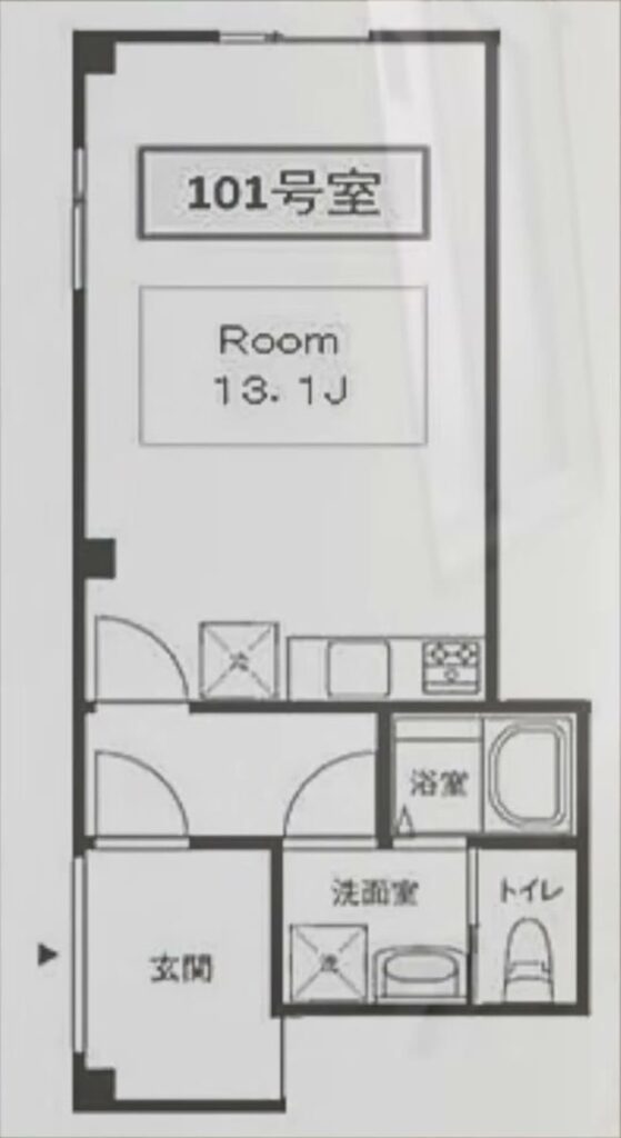 1Rの間取り図