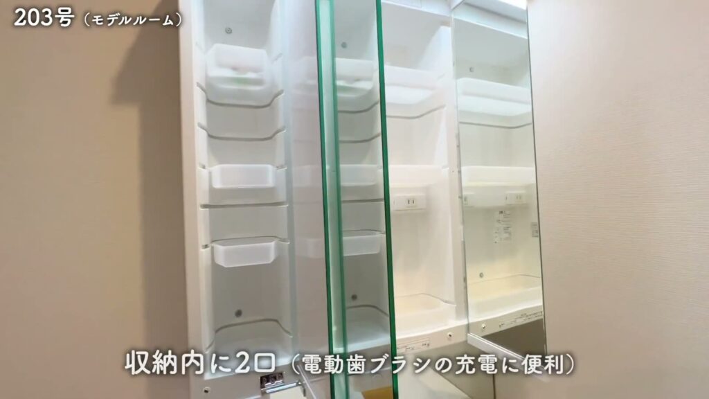 The Terrace Shonan Tsujido 1Kの鏡裏の収納