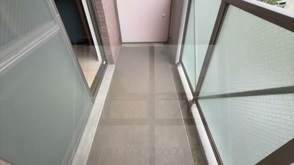 RJR大橋東 1Kのバルコニー
