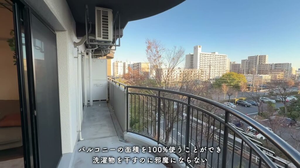 神宮東パークハイツ 3LDKのバルコニー