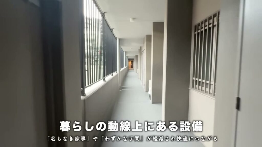 RJRプレシア別府駅前 4LDKの共用廊下