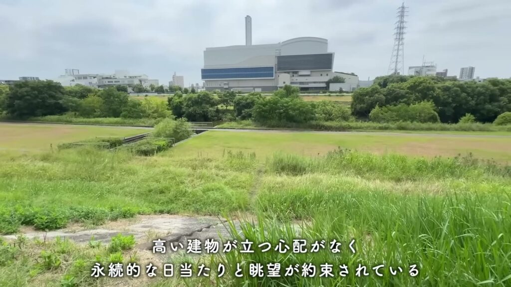 アーバンラフレ小幡 3LDKの矢田川の河川敷