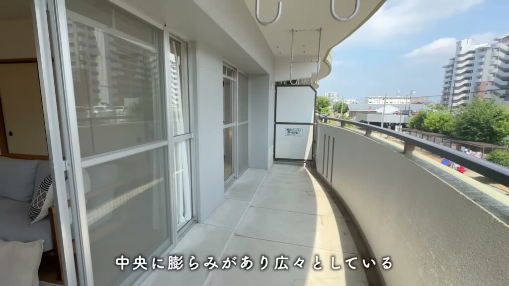 アーバンラフレ小幡 3LDKのバルコニーの広さ