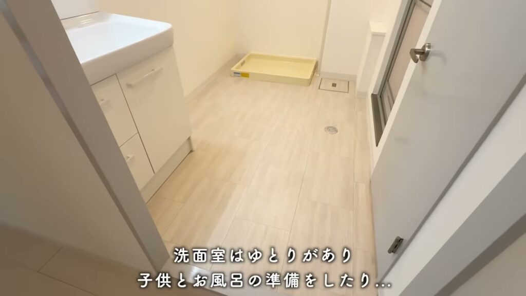 洛西竹の里 3LDKの洗面室