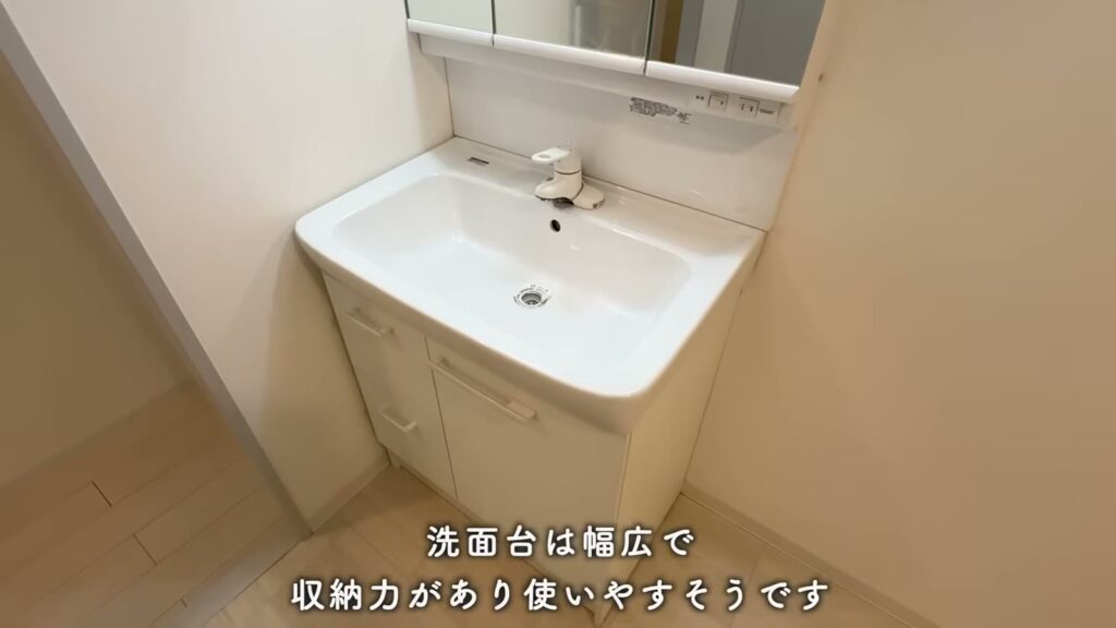 洛西竹の里 3LDKの洗面台