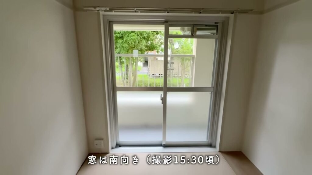 平城第2団地 2DKの和室の窓