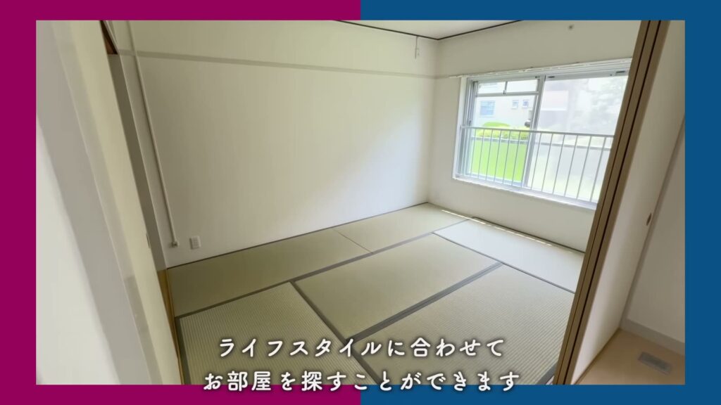 平城第2団地 2DKの別の間取りの和室