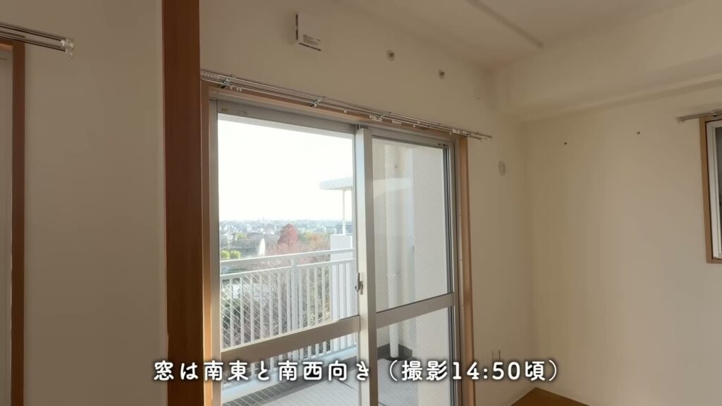 アルビス緑丘 2DKのダイニングの窓