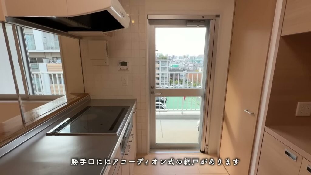 ハートアイランド新田四番街 3LDKの勝手口