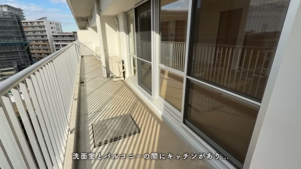 ハートアイランド新田四番街 3LDKのバルコニー