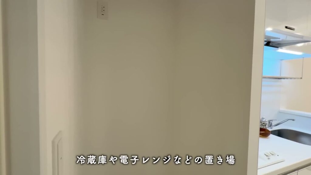 プレシア高砂 1LDKの冷蔵庫置き場