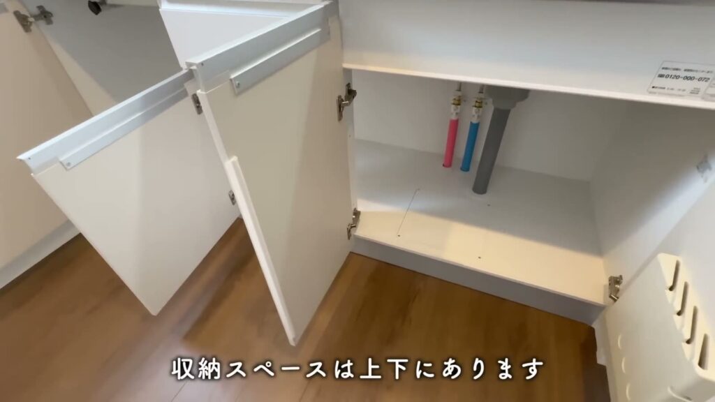 RJRクオーレ六本松 1LDKのシンク下の収納