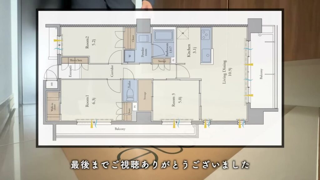 RJRプレシア高取 3LDKの間取り図