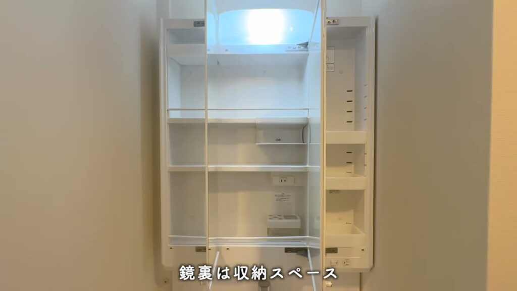 RJRプレシア西公園ベイサイド 1LDKの鏡の裏