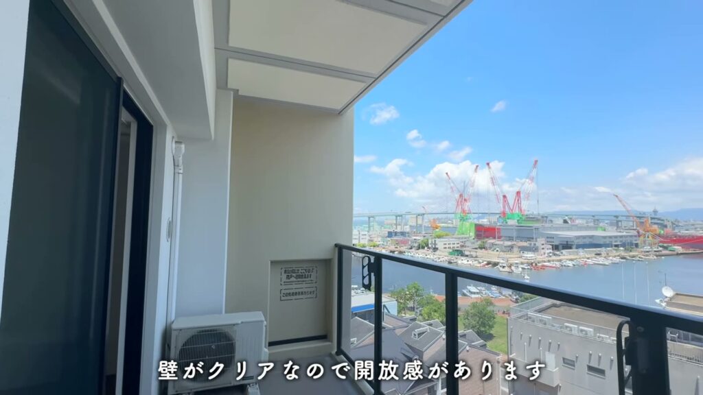 RJRプレシア西公園ベイサイド 1LDKのバルコニー