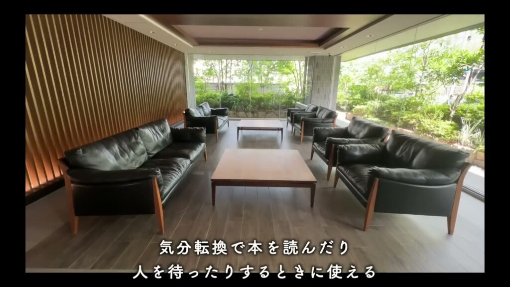 RJRプレシア千早 3LDKのラウンジ