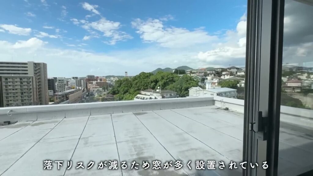 RJRプレシア千早 3LDKの窓の外