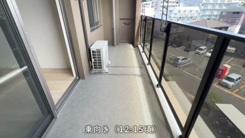 RJRプレシア千早 2LDKのバルコニー