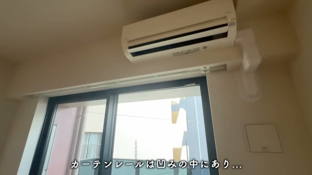 RJRプレシア大橋駅前 1LDKのエアコンと窓