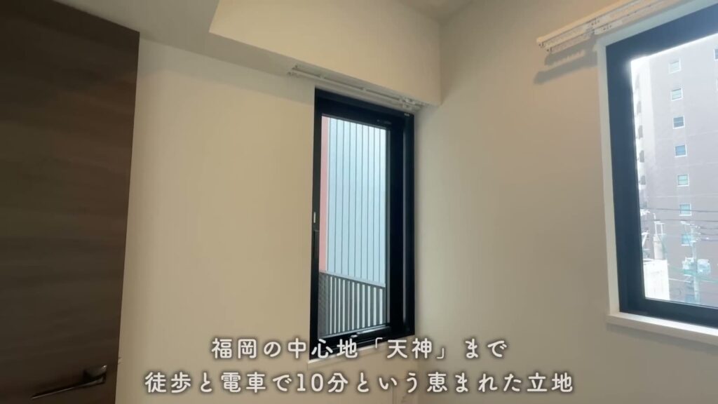 RJRプレシア大橋駅前 1LDKの洋室の窓