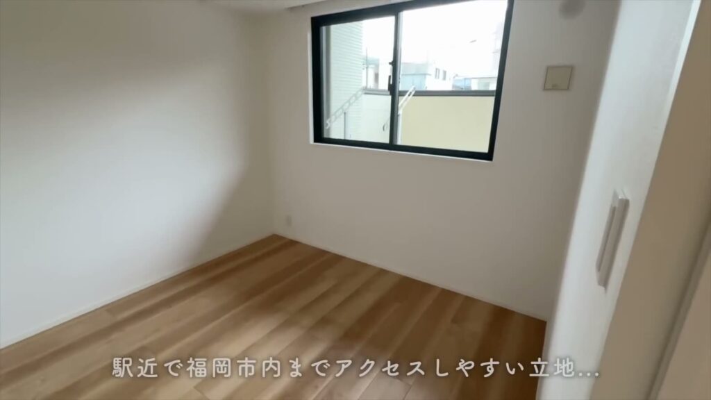 RJRプレシア六本松 1LDKの洋室の窓側