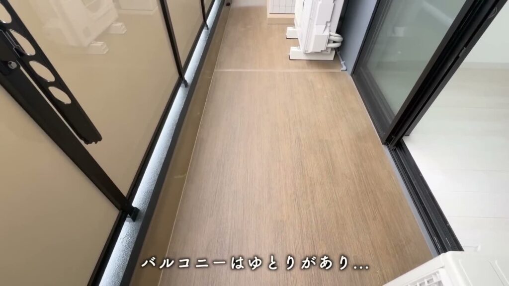 RJRクオーレ東比恵 1LDKのバルコニー