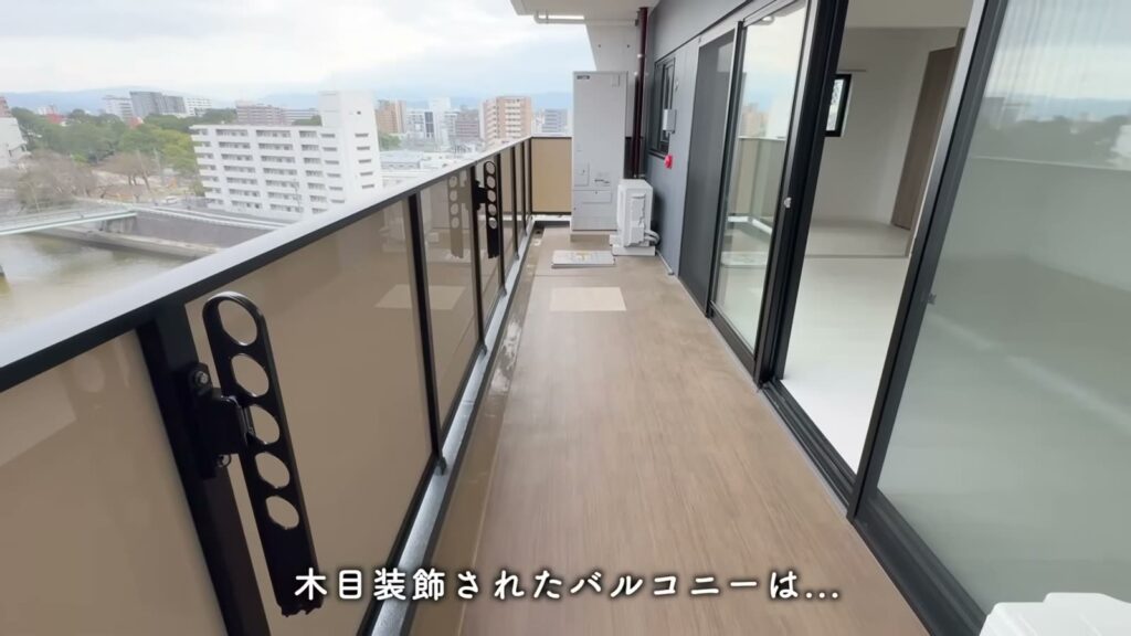RJRクオーレ東比恵 2LDKのバルコニー