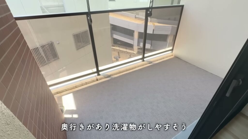 RJRプレシア博多 1LDKのバルコニー