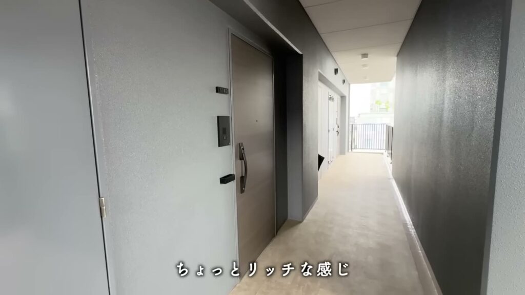 Maison de R 東比恵 1Kの共用廊下