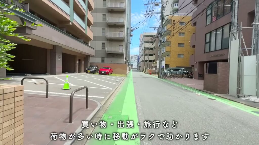 RJR博多駅東 ワンルームの建物の手前
