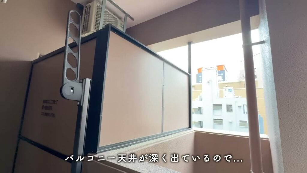 RJR博多駅東 ワンルームのバルコニー
