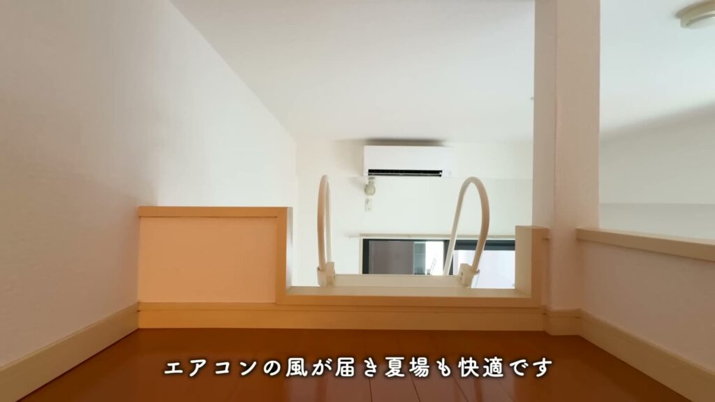 RJR博多駅東 ワンルームのロフトの窓側
