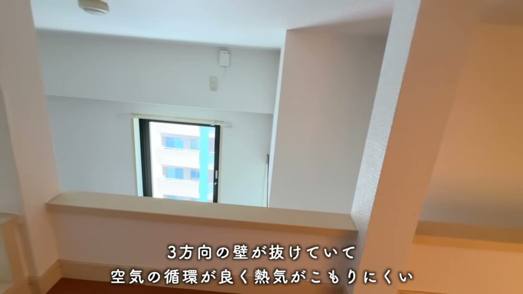 RJR博多駅東 ワンルームのロフトの窓