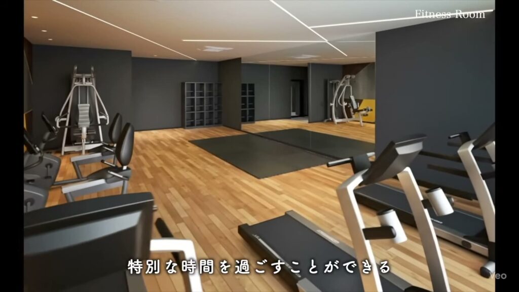 MJR博多ザ・レジデンス 1LDKのフィットネスルーム