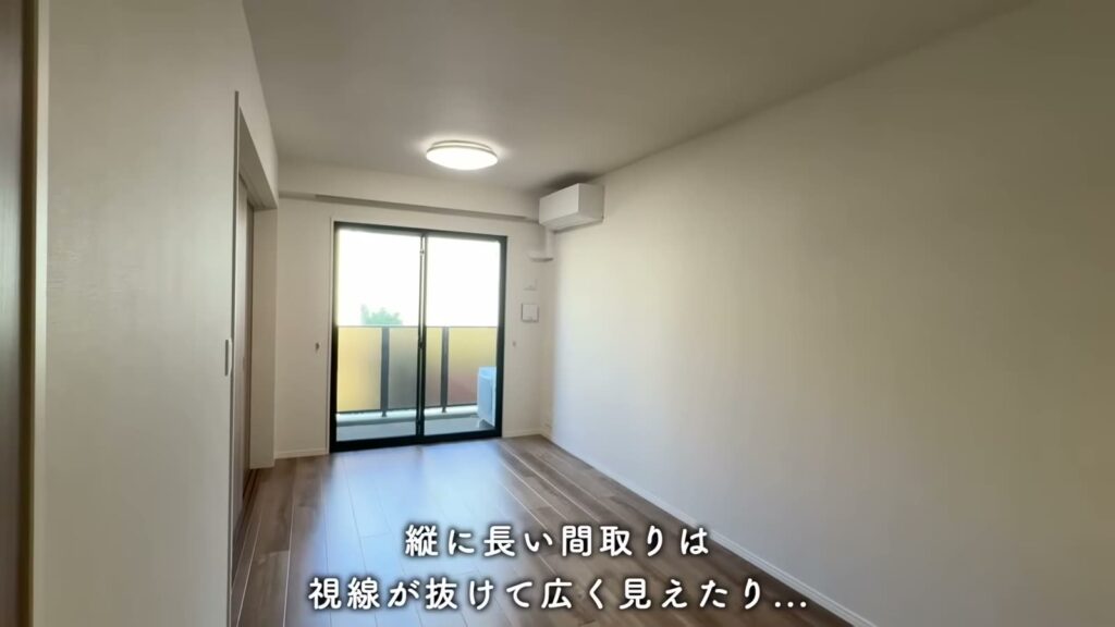 MJR博多ザ・レジデンス 1LDKのLDKの奥行き