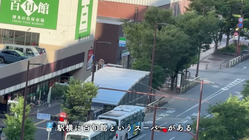 RJRプレシア天神サウス 1LDKの駅横のスーパー