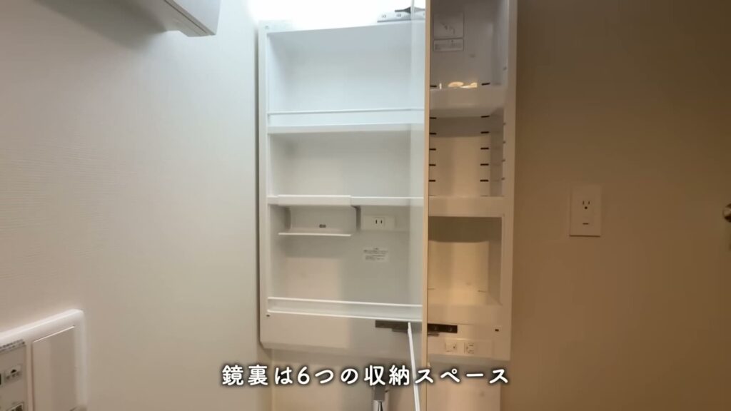 RJRプレシア大橋駅前 1LDKの鏡裏の収納