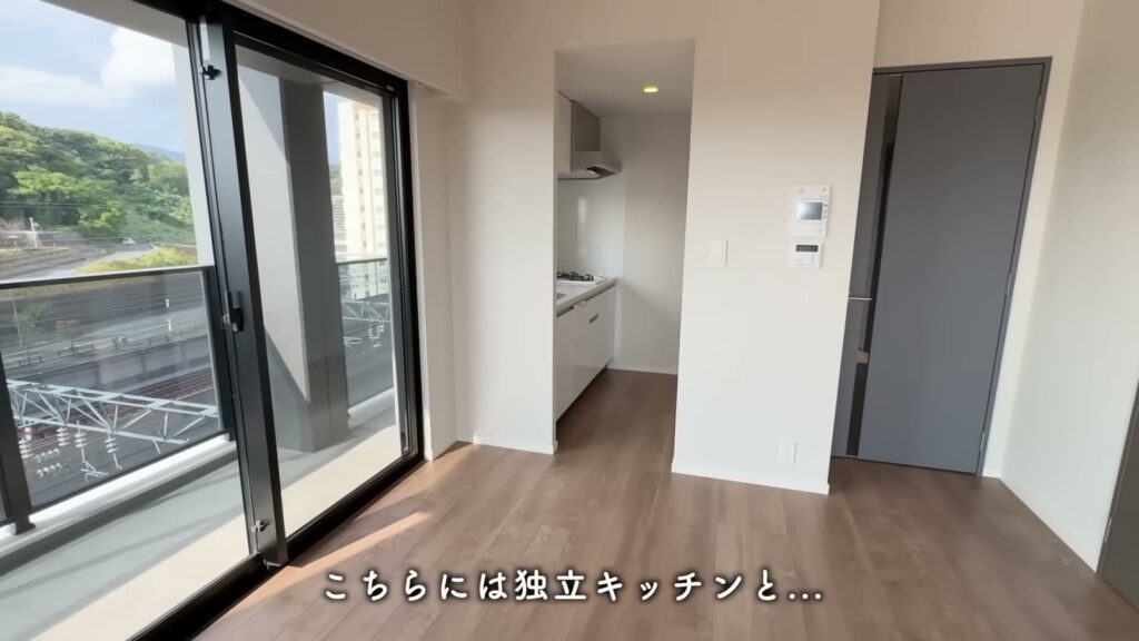 RJRプレシア熊本駅前 1LDKのキッチンの入口