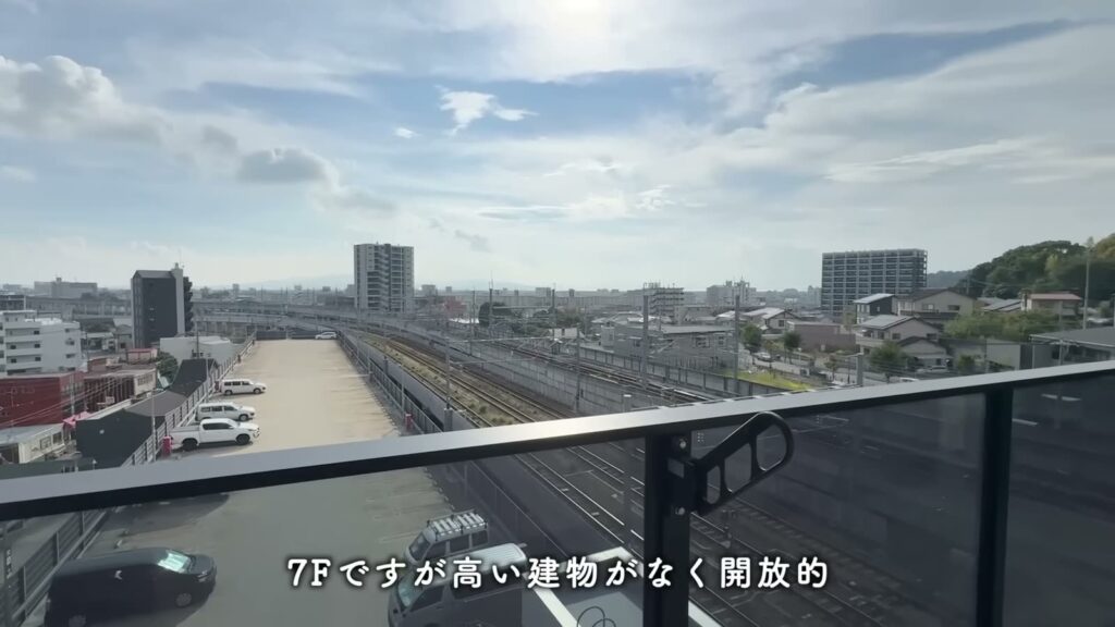 RJRプレシア熊本駅前 1LDKの7階からの眺め