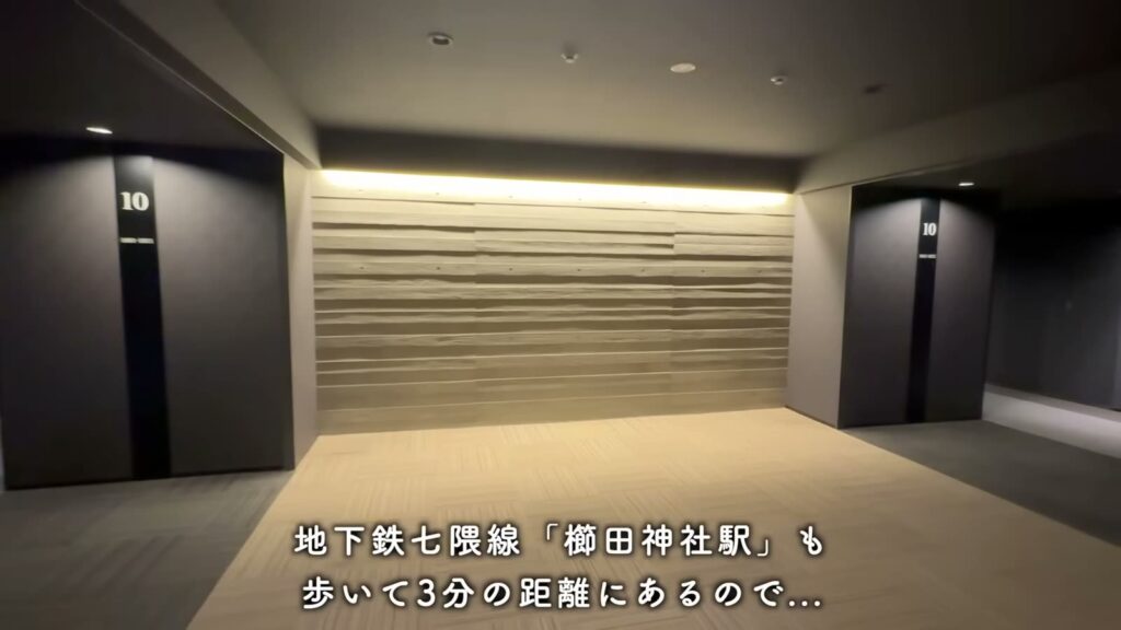 RJRプレシア博多 2LDKの共用廊下