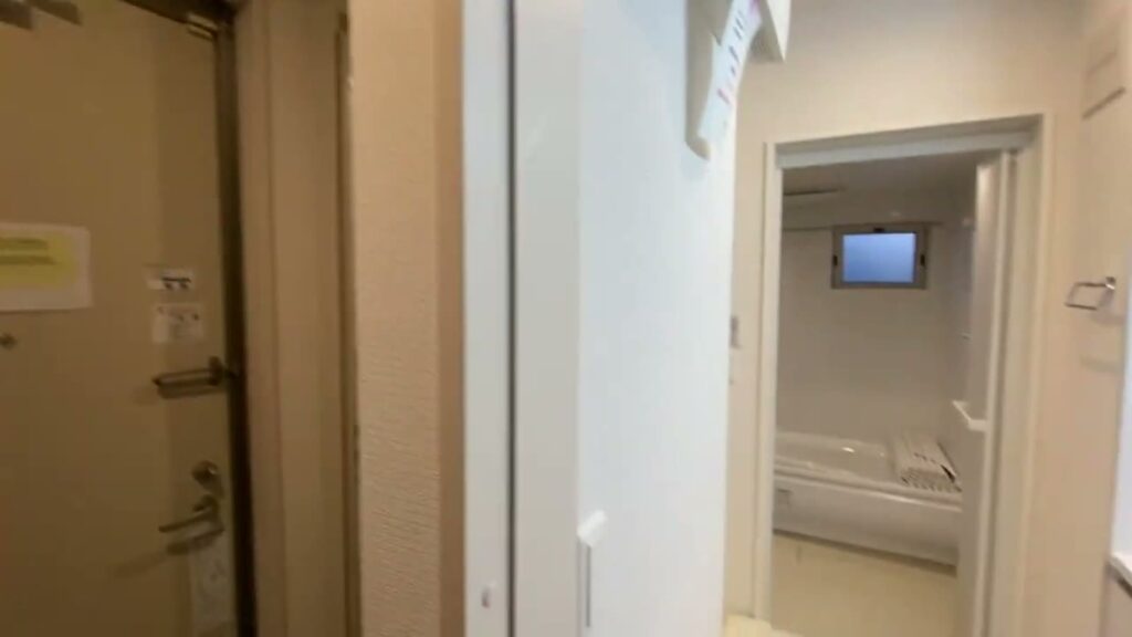 D-roomケヤキ通り B棟 2LDKの玄関から洗面所