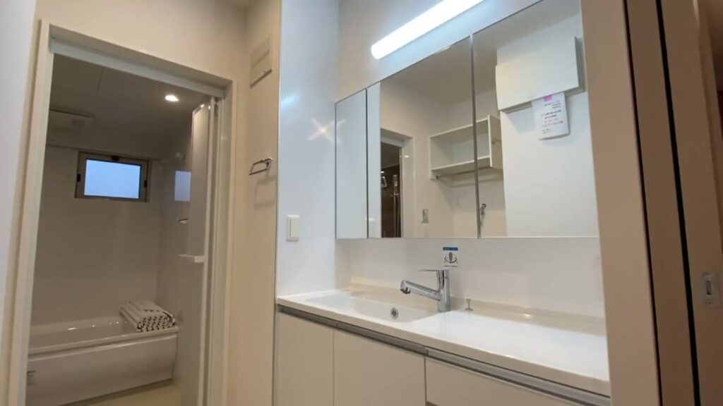 D-roomケヤキ通り B棟 2LDKの洗面所