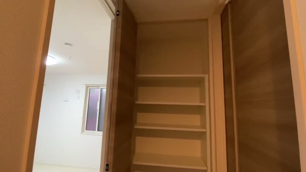 D-roomケヤキ通り B棟 2LDKの棚のある収納