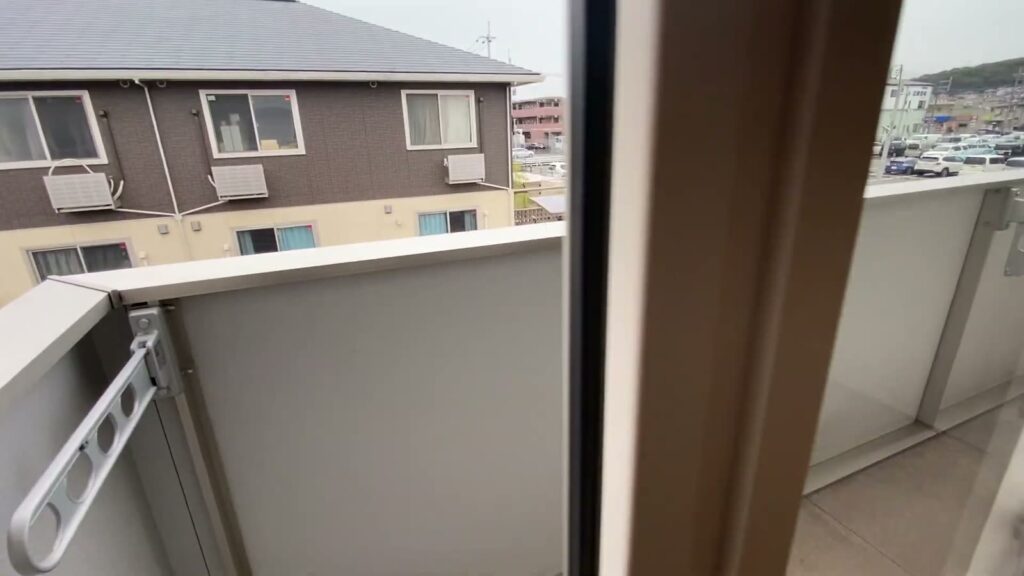 ガーデンハウスA棟 3LDKの物干し金物