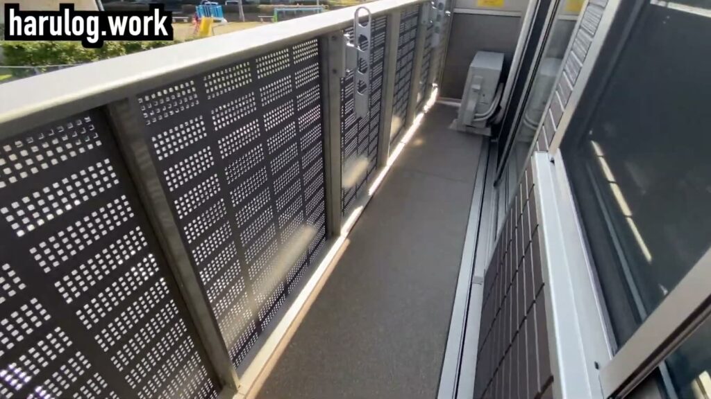 D-room唐原B棟 2LDKのバルコニー