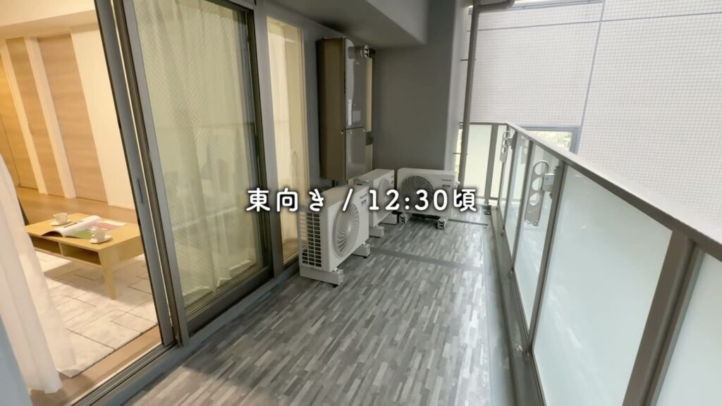 2LDKのバルコニー