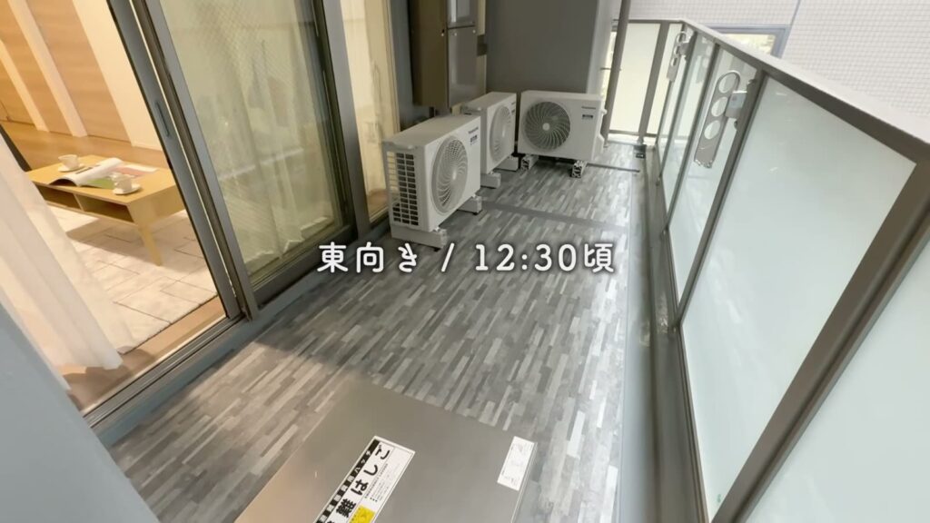 2LDKの室外機置き場