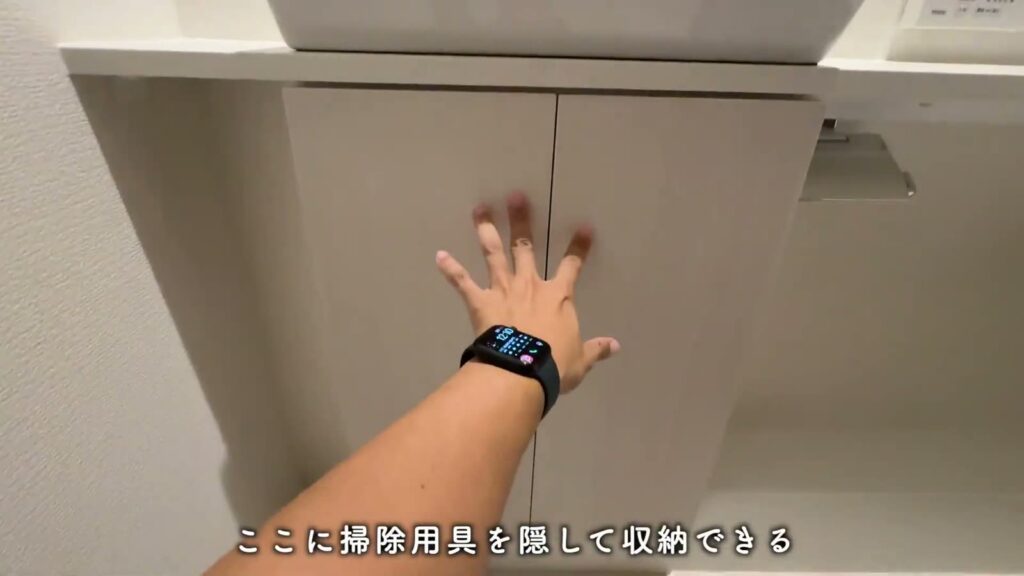 リベルタ三篠 1LDKの手洗い下の収納