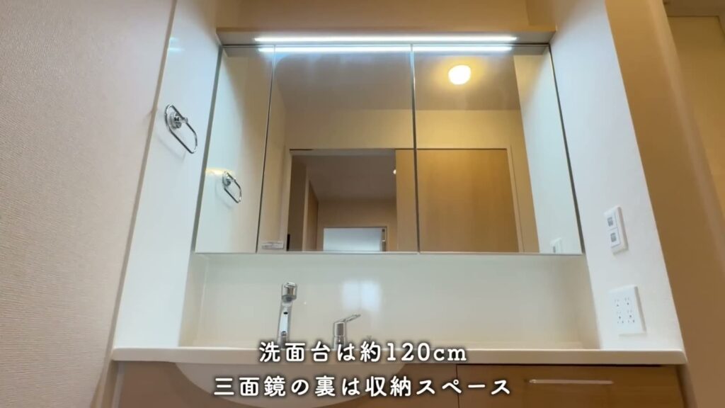D-ROOM嵯峨嵐山 2LDKの三面鏡