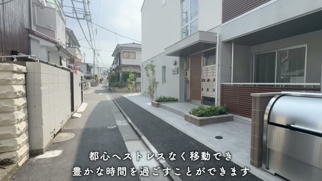 カスタリア旗の台 1LDKの物件への道